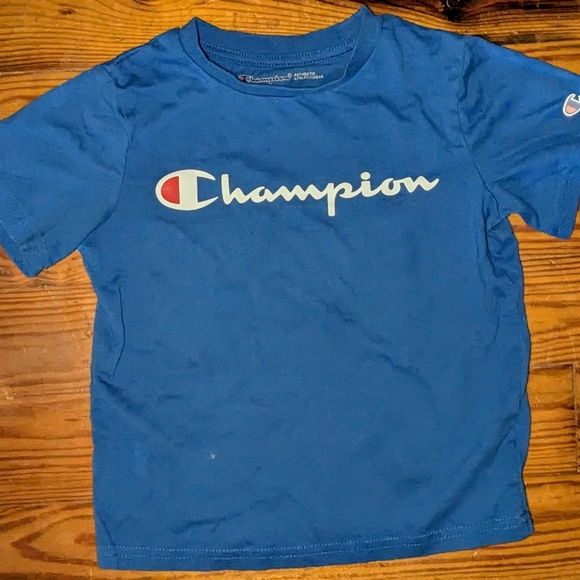 Champion, size 5, red shirt and gray sweats and blue champion blue shirt w g swe - Picture 8 of 10
